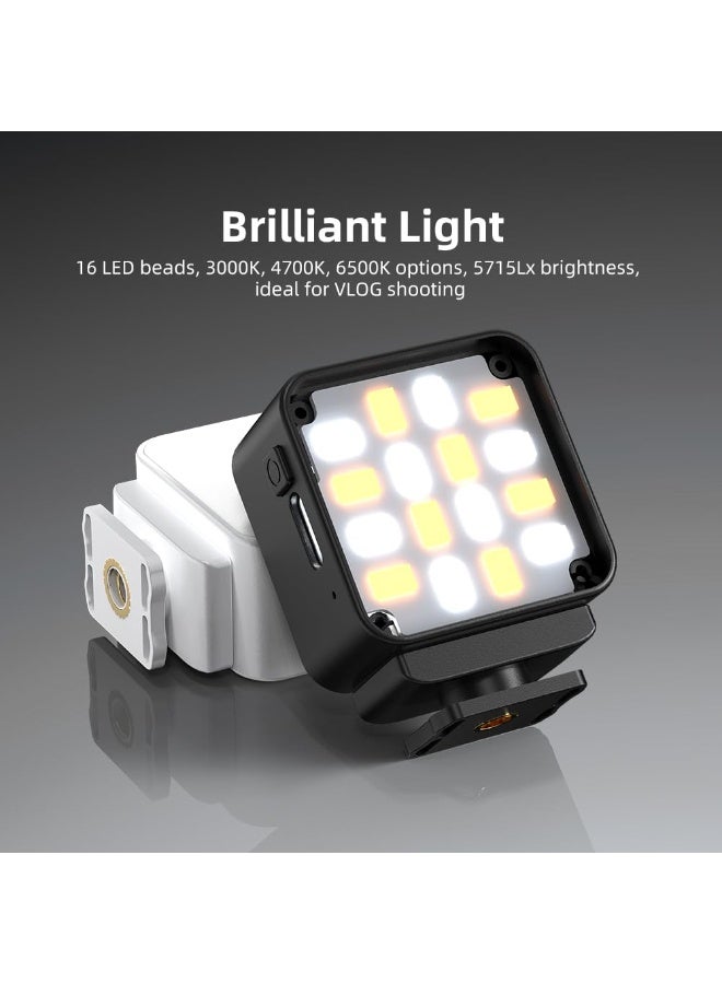 مصباح LED صغير لتصوير الفيديو، قابل لإعادة الشحن بسعة 180 مللي أمبير، متوافق مع كاميرا DJI OSMO Pocket 3، مزود بمنفذ شحن من النوع C (مغناطيسي). - Image 5